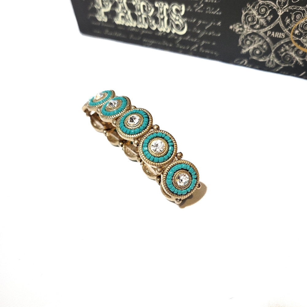 Story by DaVinci Turquoise color Stretch Bracelet